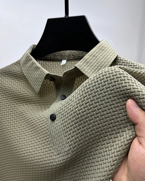 MJAA™  Men's ice silk breathable slim business short-sleeved