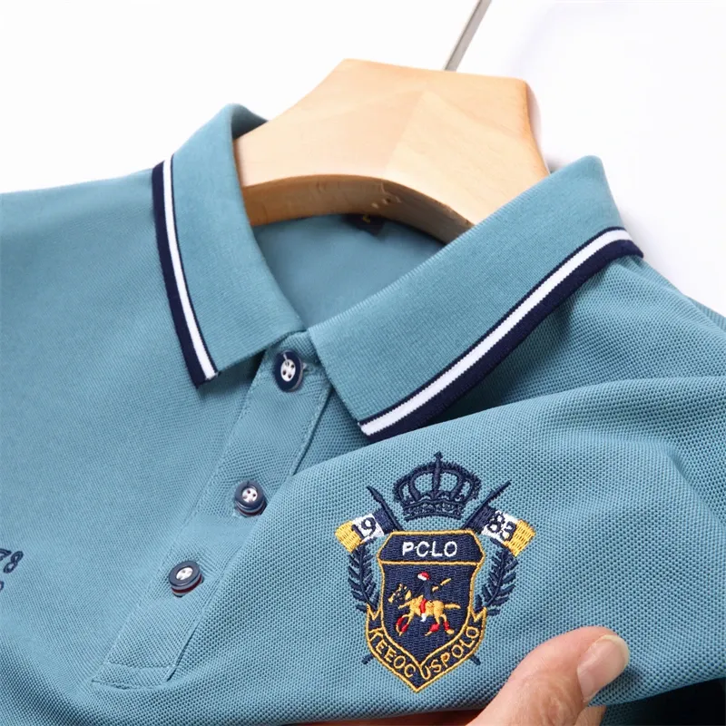 MJAA™-Men's Solid Color Business Lapel Polo Shirt
