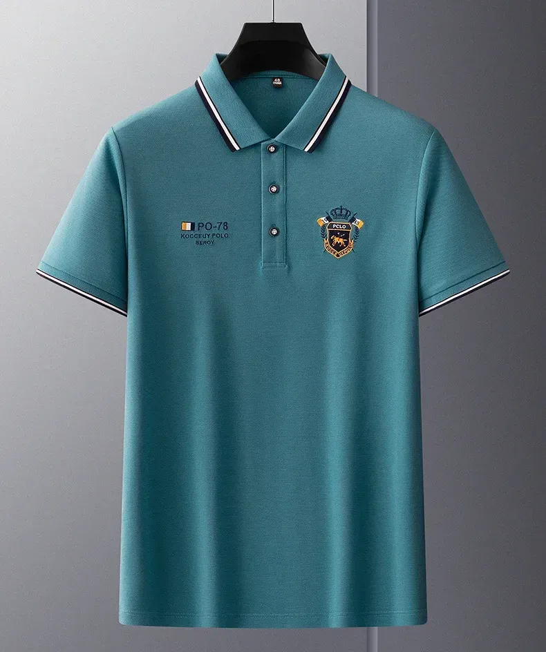MJAA™-Men's Solid Color Business Lapel Polo Shirt