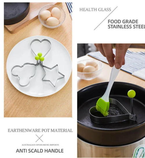 MJAA™-Stainless Steel Fried Egg Molds