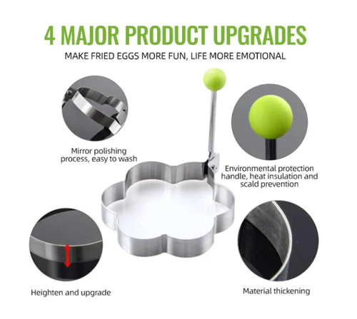 MJAA™-Stainless Steel Fried Egg Molds