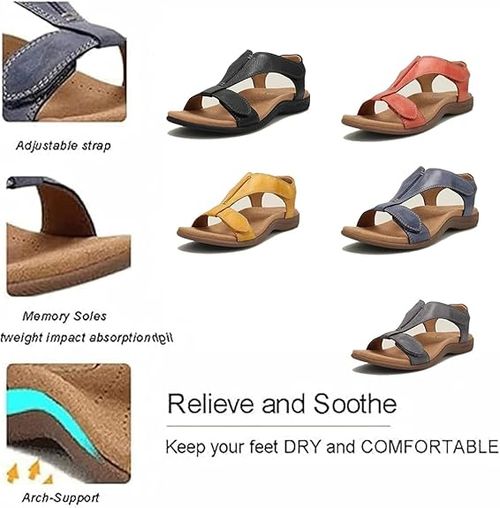 Platform Wedge Velcro Strap Sandals