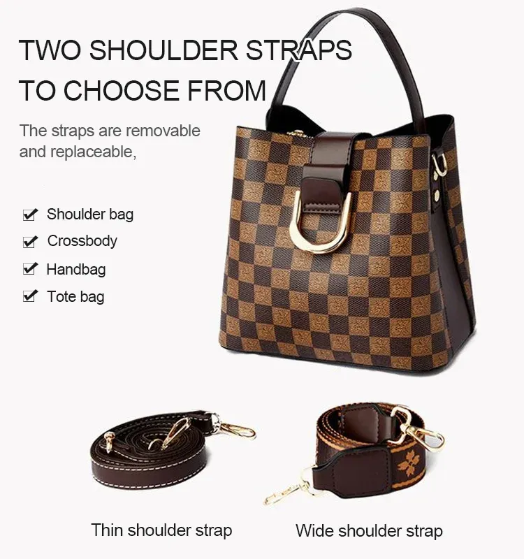 fashion classic printed commuting handbag