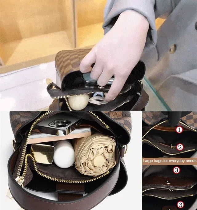 fashion classic printed commuting handbag