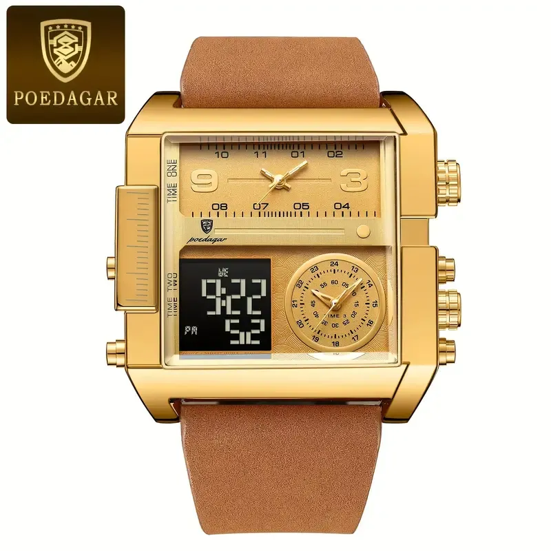 Men's sports watch, dual display, waterproof, luminous, alarm watch, perfect gift