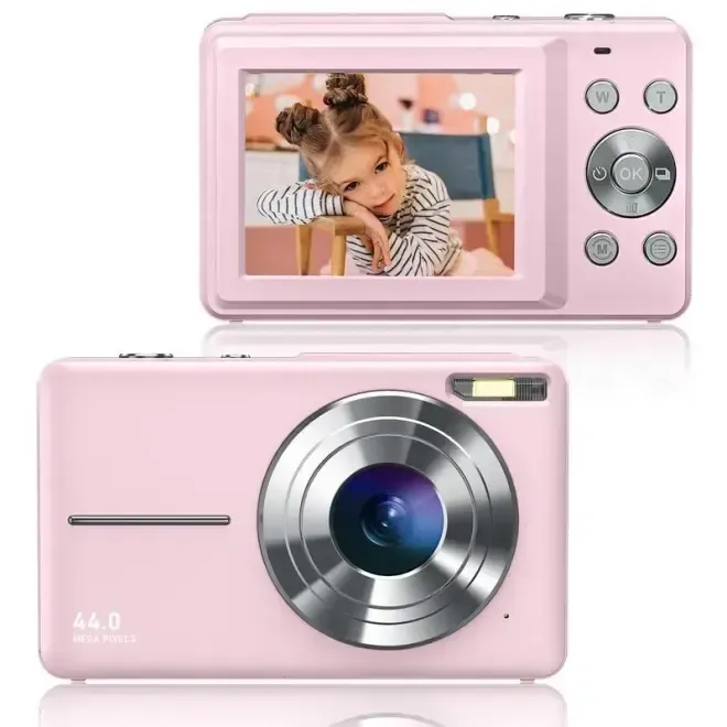 Digital Camera, FHD 1080P Camera for Kids, 16X Digital Zoom Camera for Cheap, Compact Point and Shoot Camera Portable with 32GB SD Card, Two Batteries, Small Camera for Boys Girls Kids Multicolor