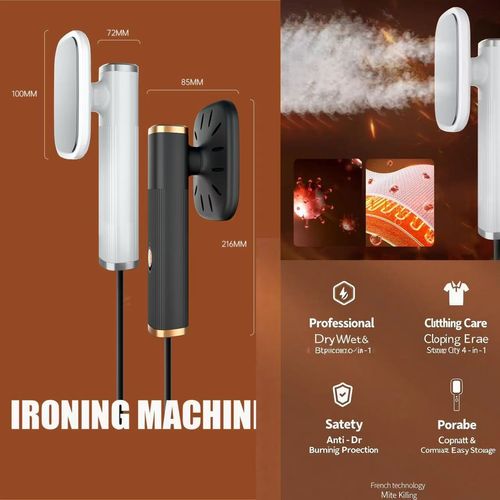 Portable light luxury handheld garment steamer