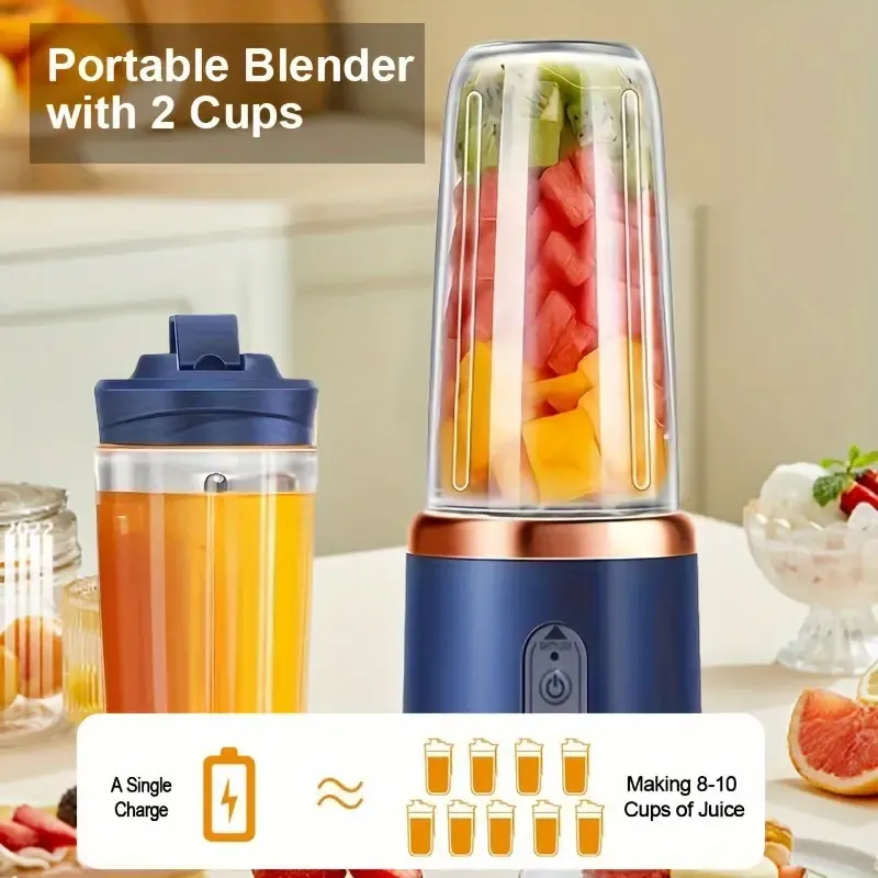 Portable Multi-Function Juicer with Rechargeable Battery