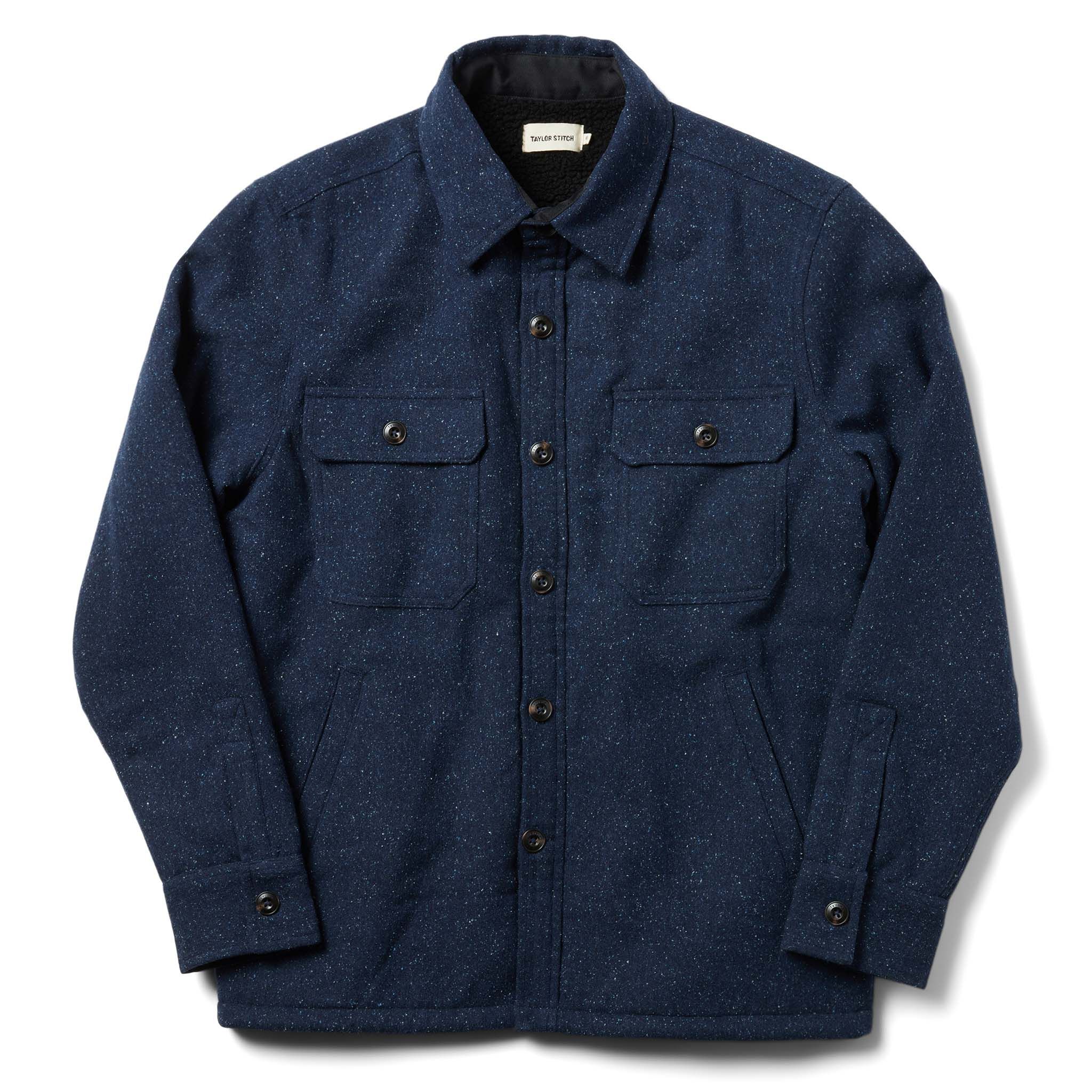 Usuor Chandler Jacket in Navy Donegal