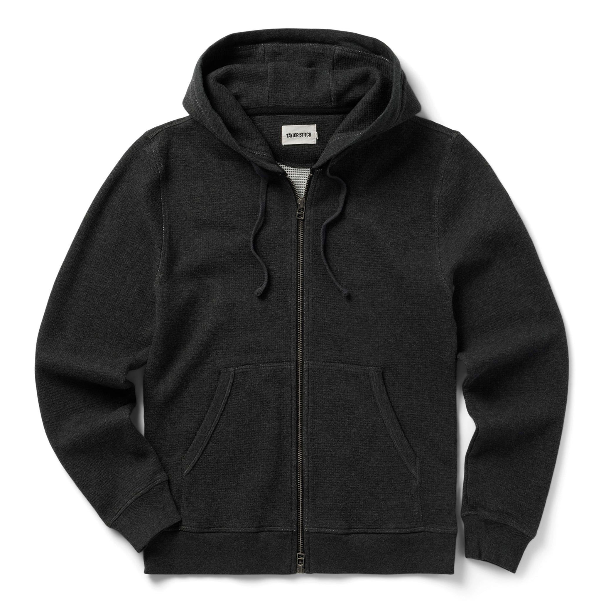 Usuor Weekend Hoodie in Coal Double Knit