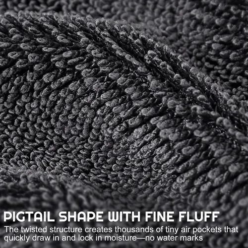 🔥Hot Seller🔥 COD！Double-layer thick braided car cleaning towel, no scratches, specially for car washing, super absorbent microfiber