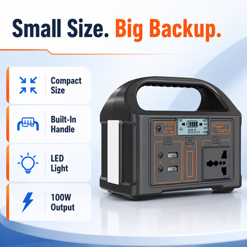 🔥Hot Seller🔥 COD！150W Mini Outdoor Power Station, Energy Storage Power Station, Portable Power Bank, Emergency Power Supply, 76.8Wh, Portable Handheld