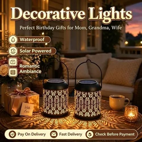 🔥Hot Seller🔥 COD！Cross-Border Solar-Powered Outdoor Wall Lamps: Projection Lamps Featuring Mandala, Sunflower, and Peony Designs for Exterior Walls