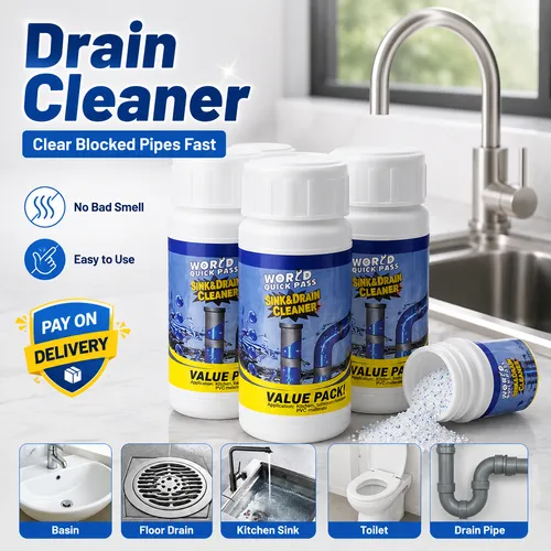 🔥Hot Seller🔥 COD！Cross-Border Drain Cleaner, Amazon TK, Drain and Kitchen Cleaning Powder, Stain Remover, Laboratory Certified