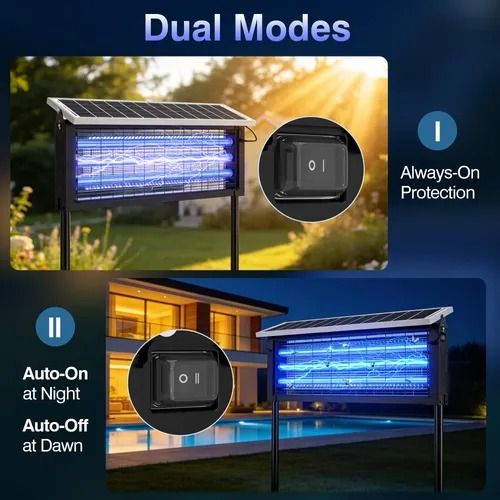 🔥Hot Seller🔥 COD！Cross-Border Solar Mosquito Killers: Wholesale of Waterproof, Plug-in Fly Killers for Orchards, Bed-and-Breakfasts, Gardens, and Outdoor Spaces