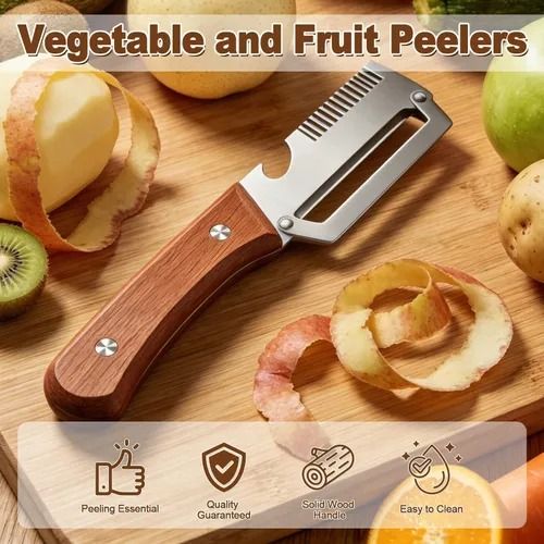 🔥Hot Seller🔥 COD！Multifunctional Peeler: Stainless Steel Fruit and Vegetable Peeler, Sharp Potato Peeler, Scraper, Household Kitchen Tool