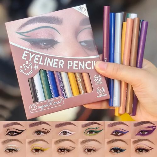 🇲🇦🔥 Kit de 12 eyeliners professionnels – Paiement à la livraison 🔥✍️💄🛒