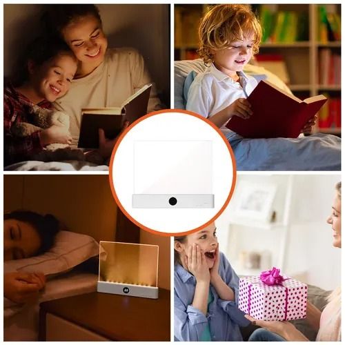 🔥Hot Seller🔥 COD！New LED Flat Panel Reading Light, Rechargeable Reading Lamp, Portable for Dorms and Bedrooms, Student-Friendly, Cross-Border USB Night Light