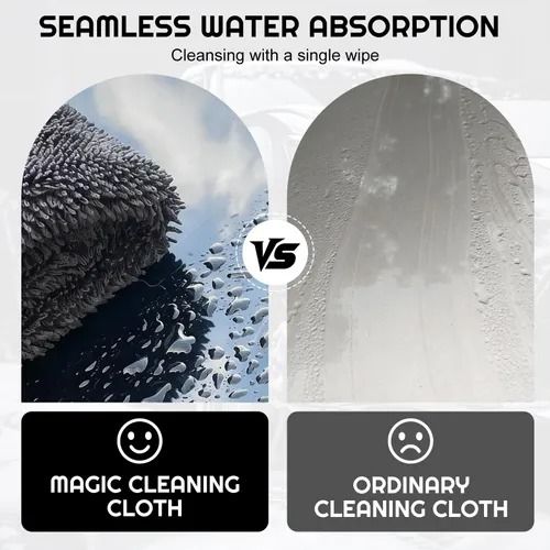 🔥Hot Seller🔥 COD！Double-layer thick braided car cleaning towel, no scratches, specially for car washing, super absorbent microfiber