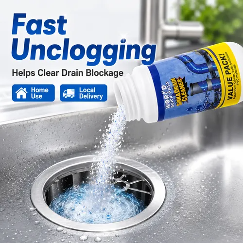 🔥Hot Seller🔥 COD！Cross-Border Drain Cleaner, Amazon TK, Drain and Kitchen Cleaning Powder, Stain Remover, Laboratory Certified