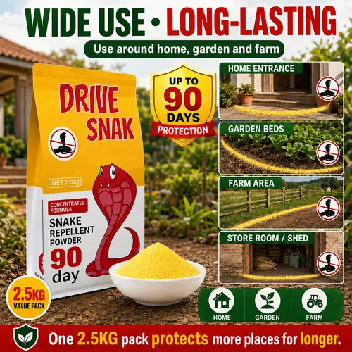 🔥Hot Seller🔥 COD！Snake Repellent Powder, Snake Repellent Granules, Bagged Snake Repellent Pellets, Household-Use, Rain-Resistant, Outdoor Repellent Powder, Snake Repellent Powder, 5 jin Bucket