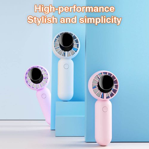 Portable Mini Handheld Fan Battery Outdoor Use Made Durable ABS Material Simple Three Speed Setting for Quick Summer Cooling