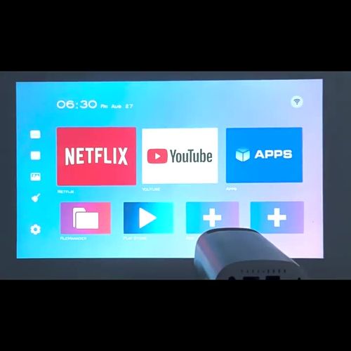 Projetor de som potente com função de projeção