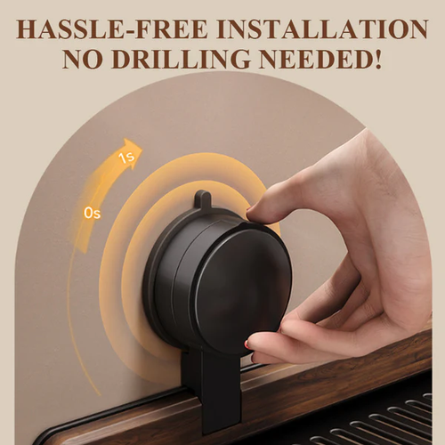 ✨2025 New Design🌸Walnut Suction Cup Shelf for Bathroom