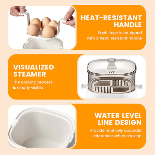 🔥🔥🔥Mini Multi-Functional Egg Cooker Set with Smart Touch Panel