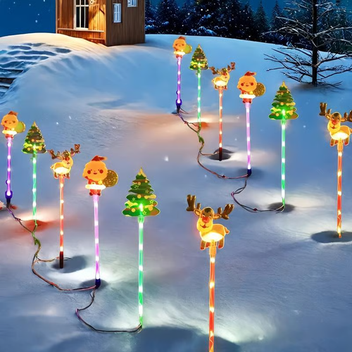 🎄6-Pack Solar Christmas Decorative Lights Christmas🎉