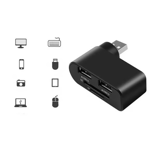 🔥🔥🔥4 in 1 Rotatable USB Hub