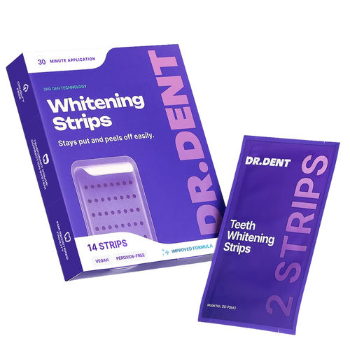Purple Teeth Whitening Strips - Whitening Sessions - Safe for Enamel - Non Sensitive Teeth Whitening - Peroxide-Free