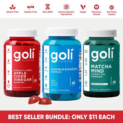3 Bottles of Goli Best Seller Bundle