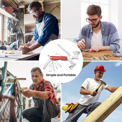 (🎅 HOT SALE NOW-48% OFF)-16in-1 Portable Multi-Functional Claw Hammer Tool For Vehicle Household Hiking