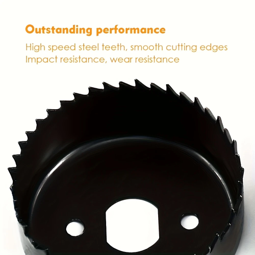 🔥🔥🔥Hole Saw Set, 11 Each Hole Saw Set Tool - 19-64mm Wood Metal Alloy Round with Case