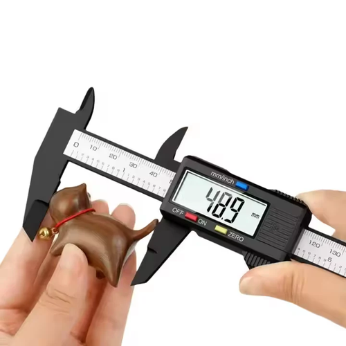 🔥🔥🔥Digital Caliper, Electronic Micrometer Measuring Tool with LCD Display, Carbon Fiber Plastic Vernier Caliper, Battery Operated Precision Measurement Instrument for Furniture Hardware Parts – Up to 150Mm Measurement Range RV Furniture Parts