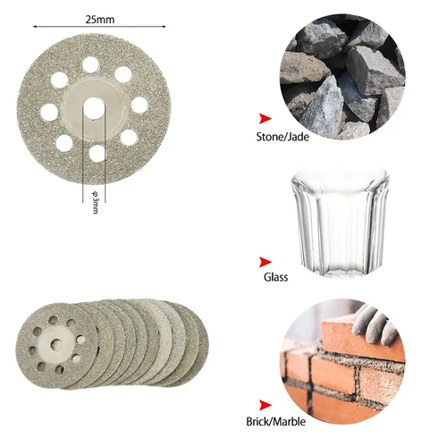 🔥🔥🔥Diamond Metal Saw Blades 32pcs Mini HSS Diamond Metal Saw Blades - Circular Saw Blade Resin Woodworking Discs for Rotary Tools