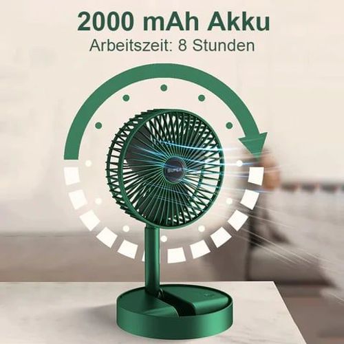 Powerful Folding Table Fan with Extendable Design