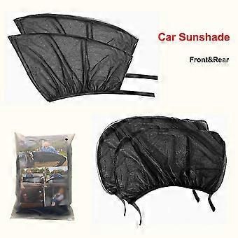 Car Front Rear Side Window Sunshade Visor Shade Mesh Insulation Anti-mosquito UV Screen Protector Curtain Styling
