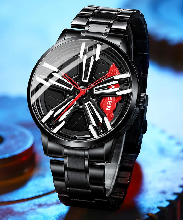 Car Men's Rotating Wheel Watch