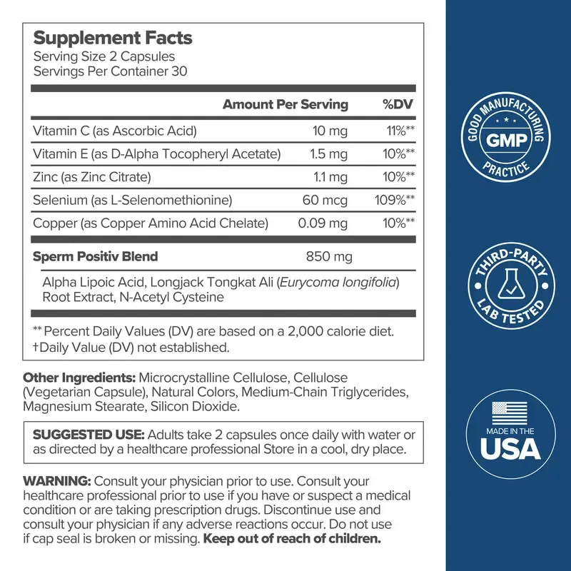 Men's Health Supplement by O Positiv - 2 Bottles