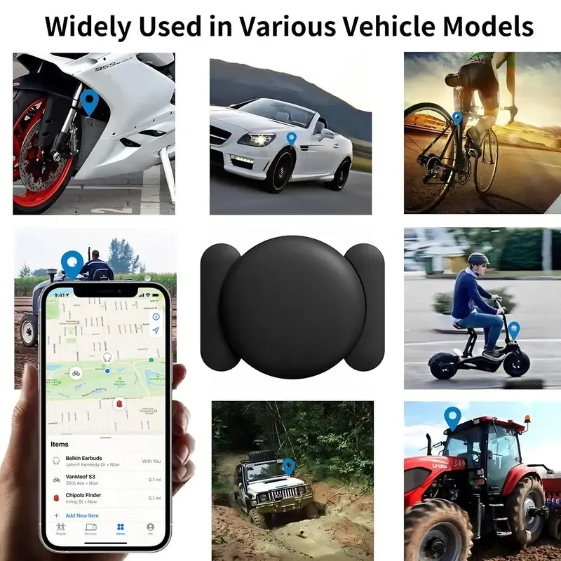 GPS Tracker for Vehicles,Real-Time Undetectable GPS Tracker for Car - No Monthly Fee & SIM Card for Hidden Magnetic GPS Locator for Android and iPhone, Ultra-Slim, IP68 Waterproof, Safe & Durable