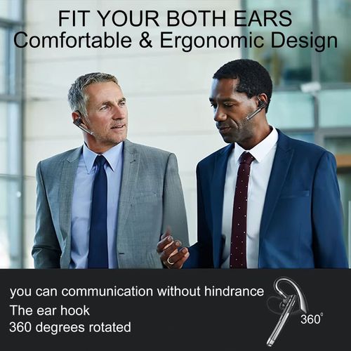 YYK-520 Bluetooth 5.1 Single-Ear Headset, Hands-Free Call, 12H Battery, for Ghana