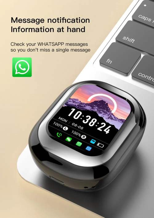 Bestseller: Premium Bluetooth Headphones. Equipped with a full-color touchscreen charging case, 9D surround sound and ENC noise reduction. Supports phone calls and WhatsApp message notifications, suitable for use in Ghana, safe and reliable.