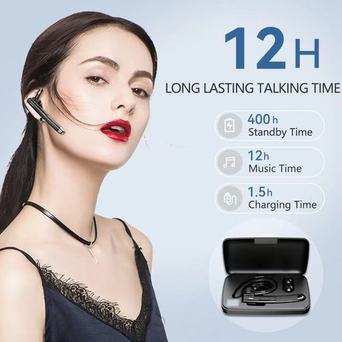 YYK-520 Bluetooth 5.1 Single-Ear Headset, Hands-Free Call, 12H Battery, for Ghana