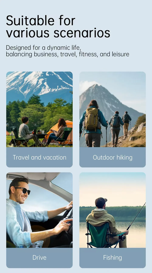 AI Smart Bluetooth Audio Sunglasses: UV protection, crystal-clear vision, hands-free calling and music playback, remote photography control, and smart touch interface. Unisex in design—stylish, sophisticated, and comfortable—these premium sunglasses are ideally suited for outdoor driving and cycling activities in Ghana.