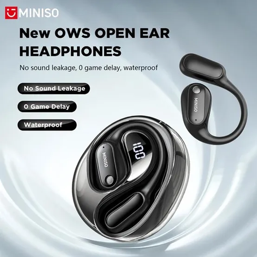 MINISO MS190 Translation Earbuds, Supports Real-Time Translation in 134 Languages With APP, Bluetooth 6.0 Earphones, Audio Wireless Earbuds for Music & Phone Calls, IPX5 Waterproof Sports Electronic Headphones with Long Endurance