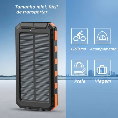 Carregador solar portátil de 20000mAh