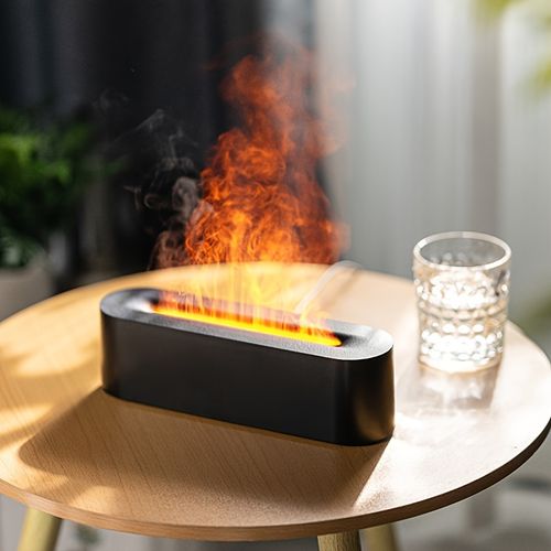 Humidificador Decorativo com Efeito de Chama Falsa 150ml
