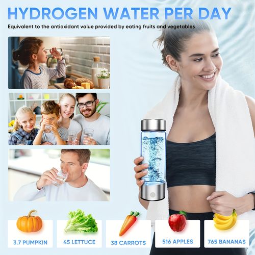 Gerador Portátil de Água Hidrogenada com Eletrólise Integrada